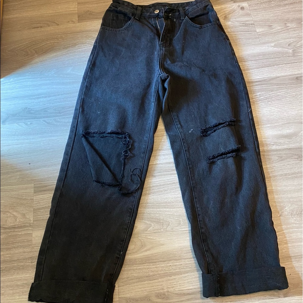 Black Oversized Jeans
